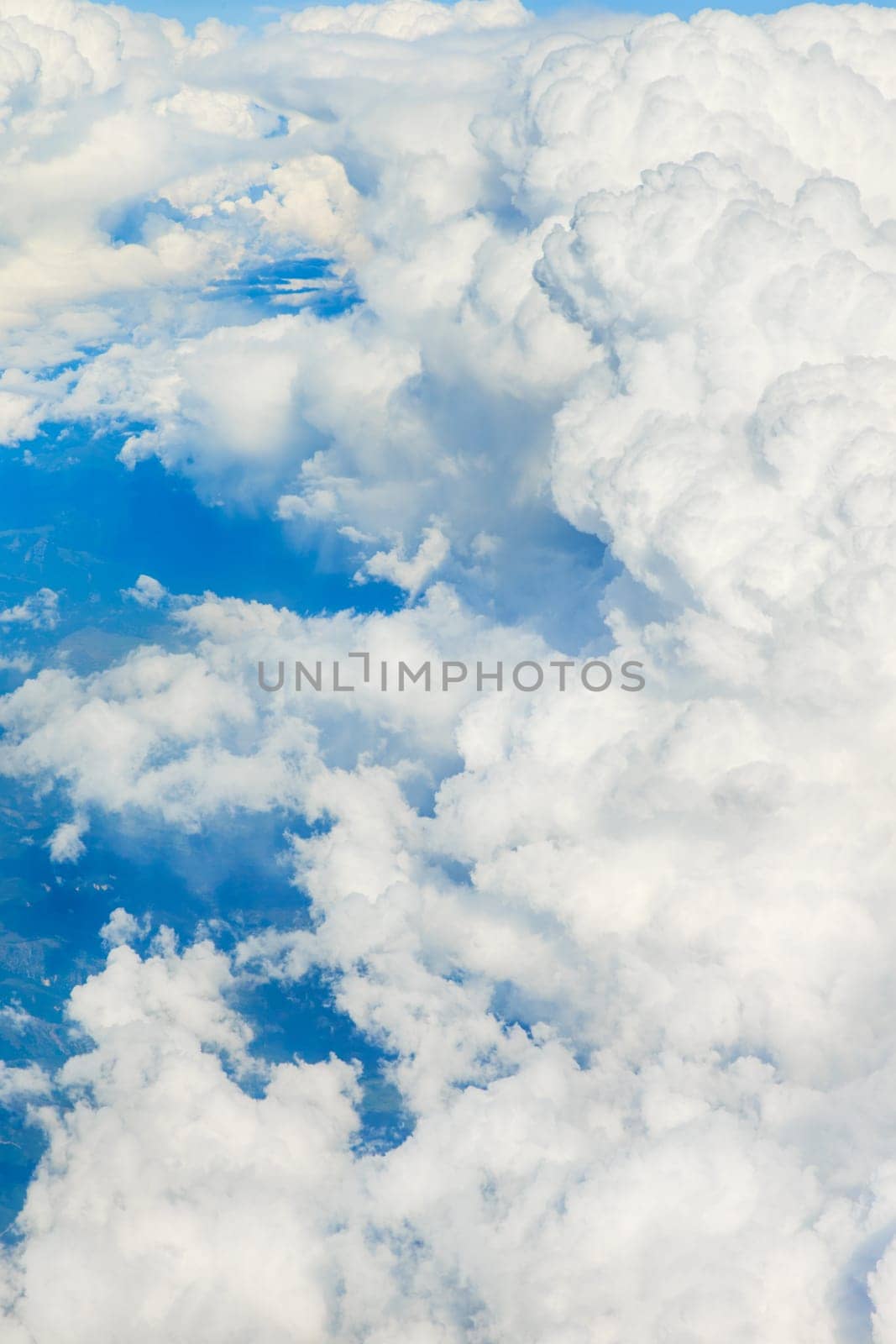 clouds in the blue sky..