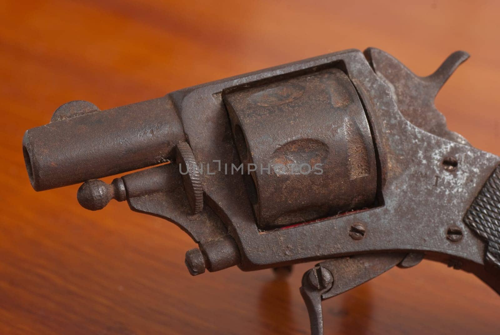 Rusty vintage French .25 revolver