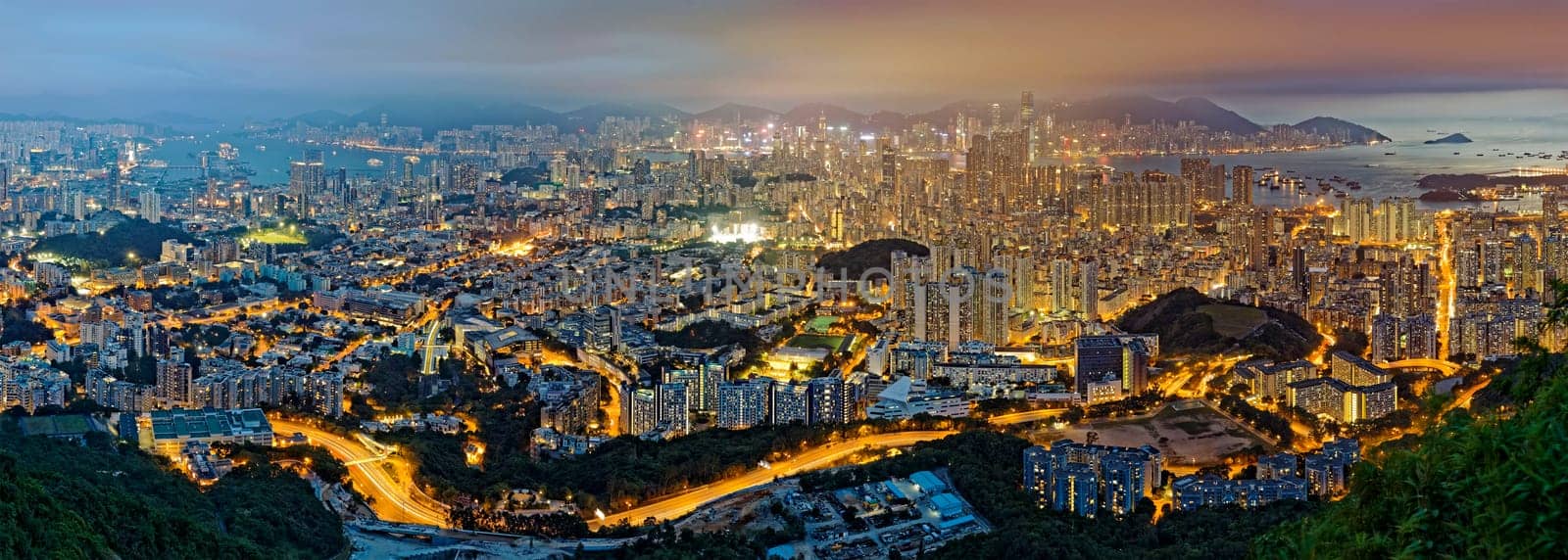 Hong Kong cityscape at night