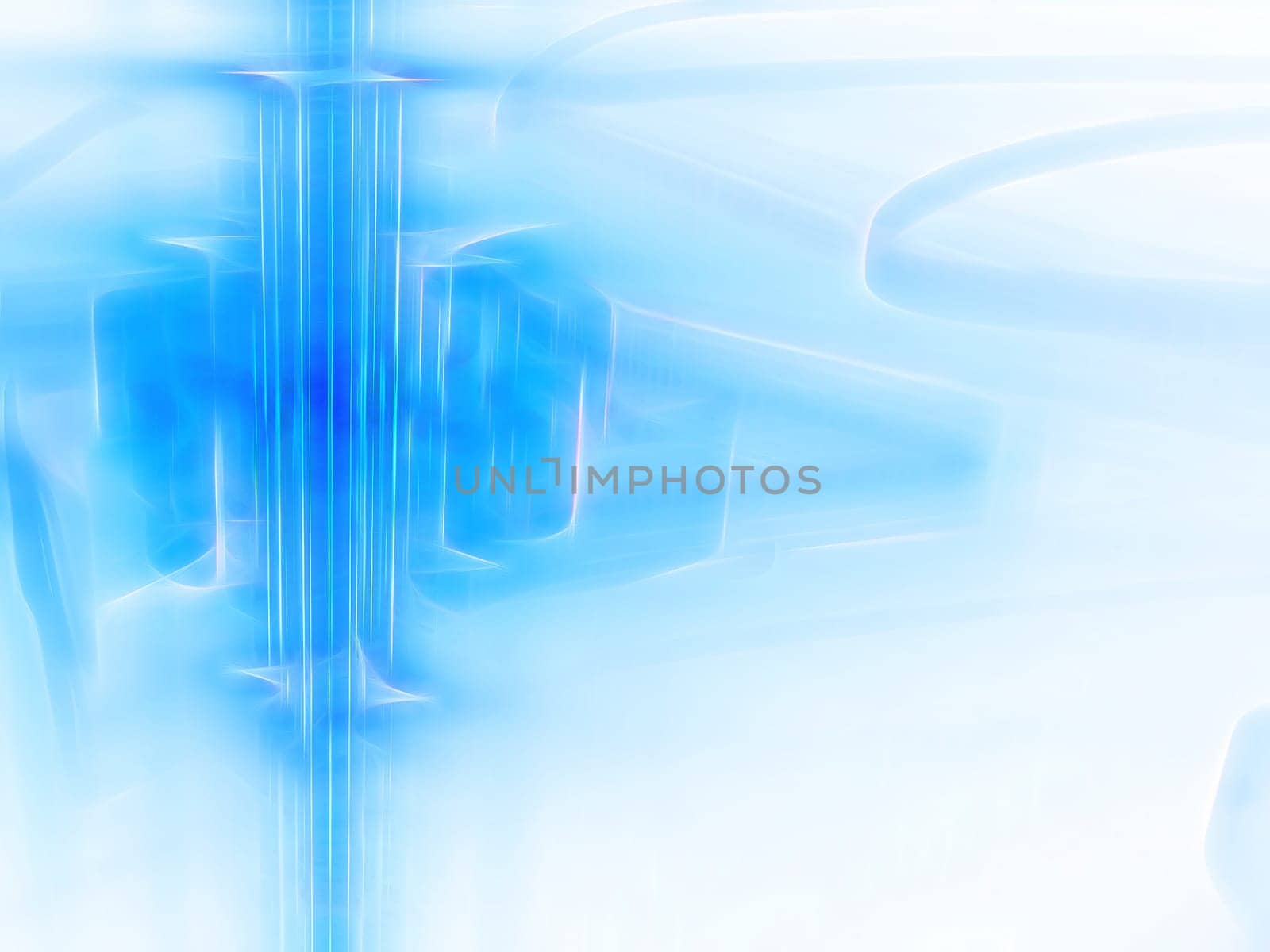 Abstract computer-generated lightt blue image technology background with copyspace