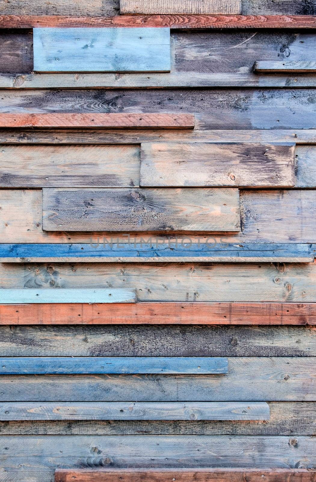 Background of reclaimed timber for a modern rustic look.