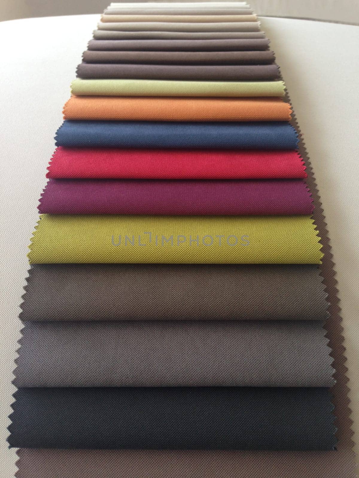 Samples of colorful fabric texture background