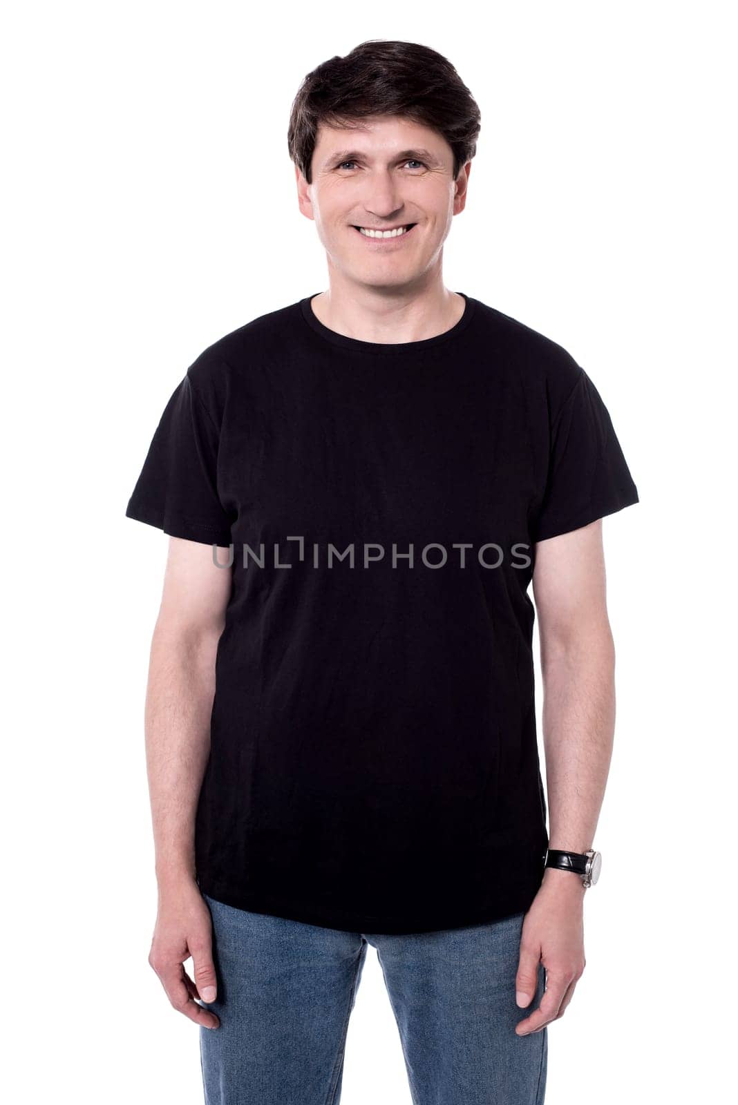 Handsome young guy isolated on white background