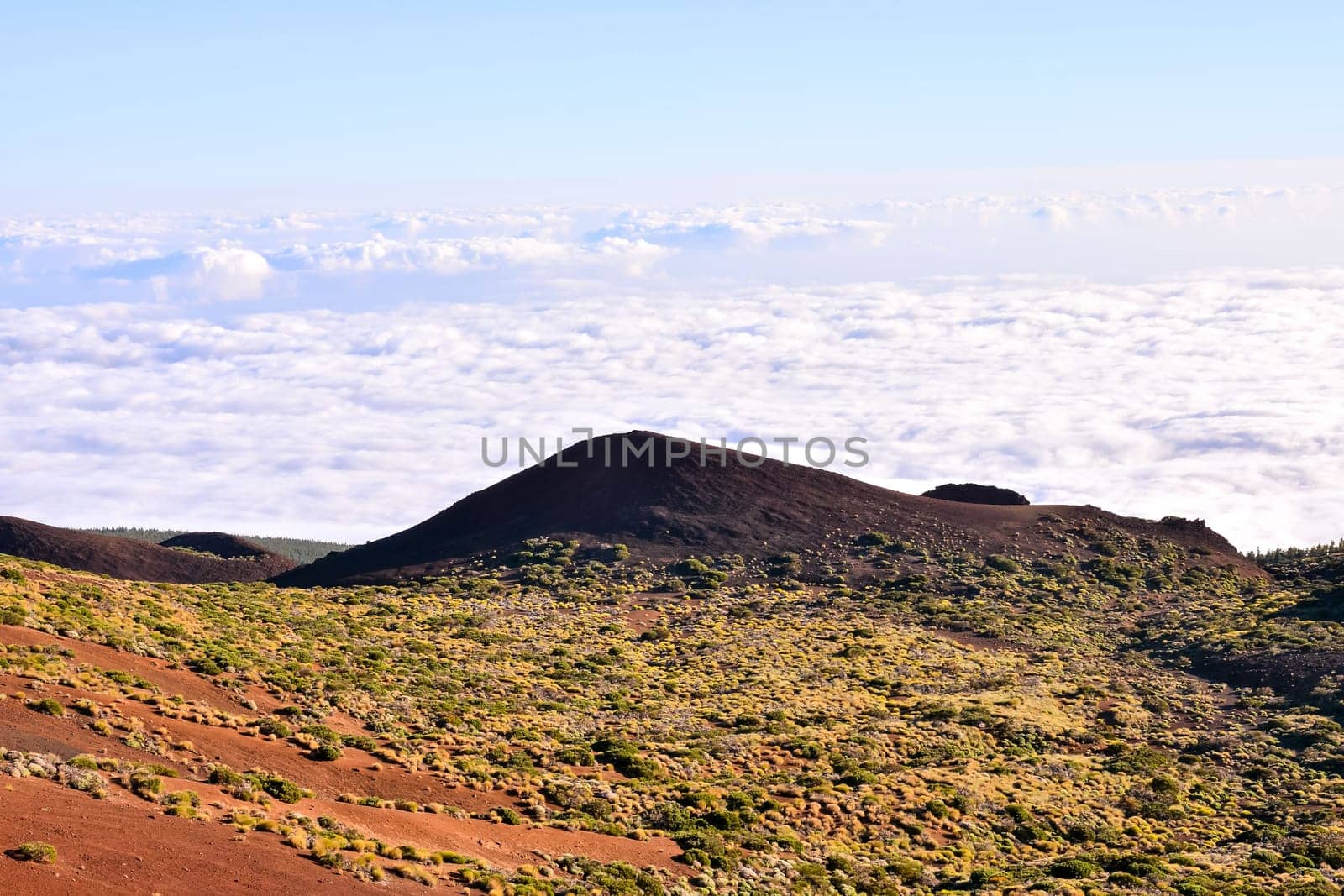 Mar de Nubes, Sea Cloud on the High Mountains Phenomenon in Tenerife, Canary Island