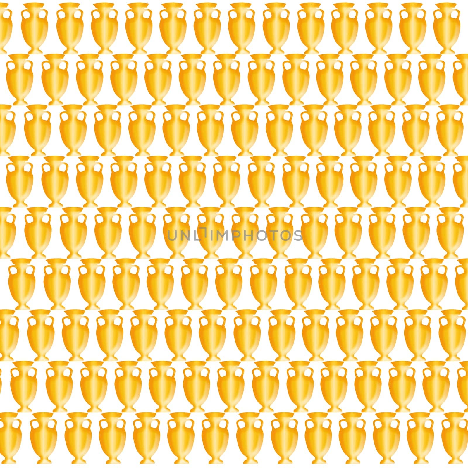 texture from golden champion league cups on the white