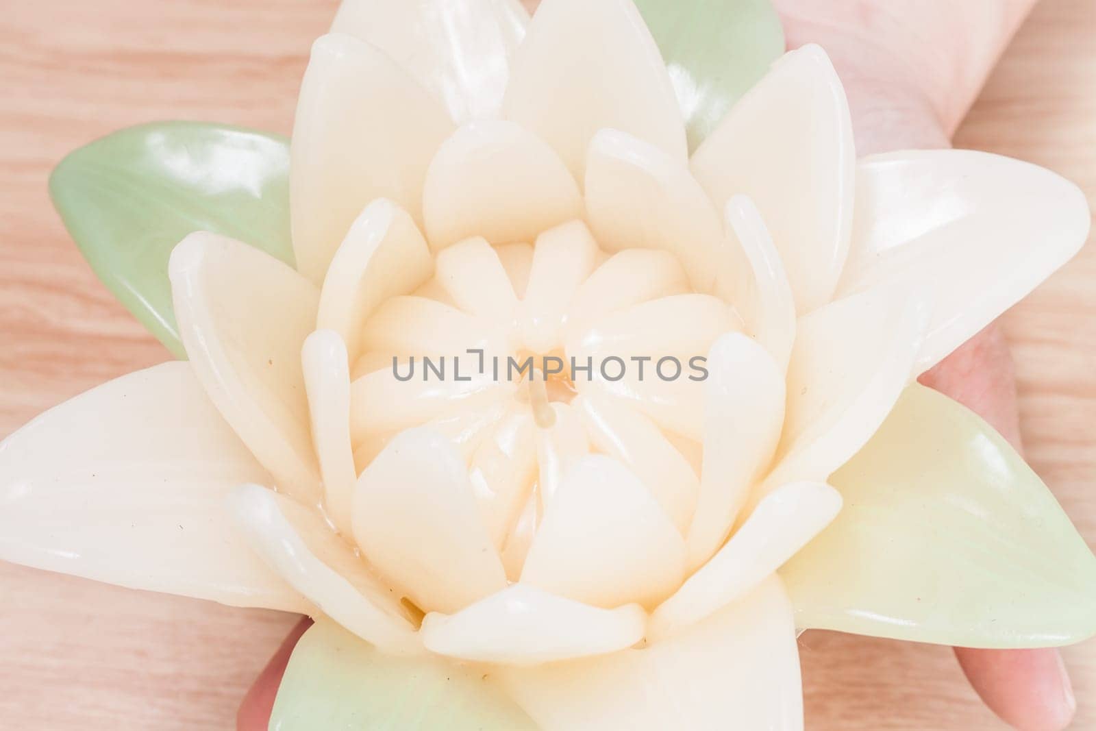 Close up of flower candle, stock photo