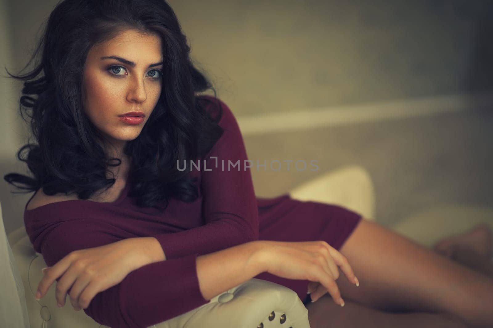 natural,pretty woman with sensual charisma