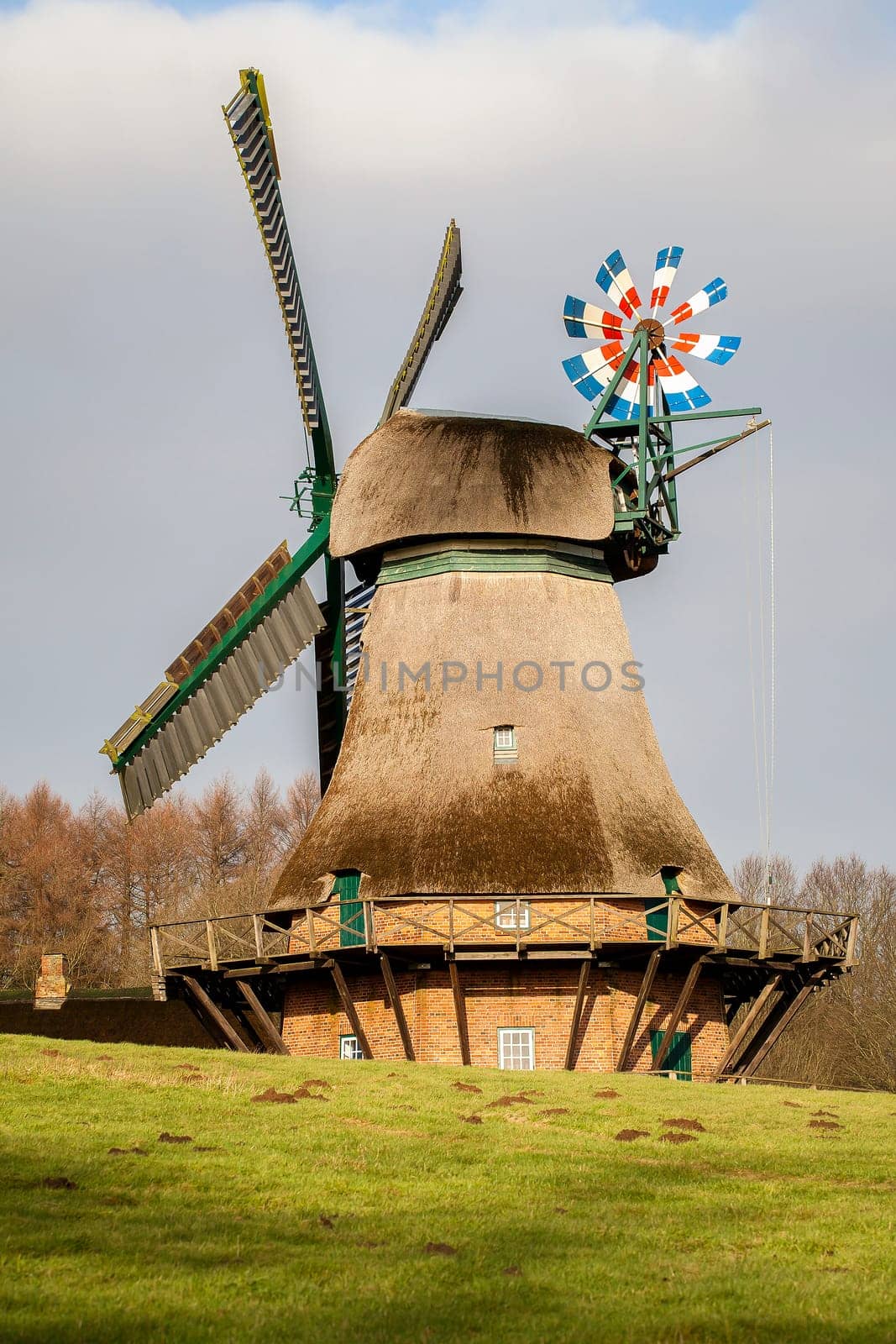 Hollingstedt windmill - windmill in the Schleswig-Holstein open-air museum in Molfsee near Kiel