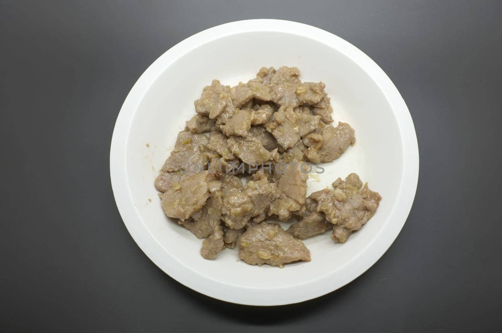 Stir fried pork with garlic and pepper