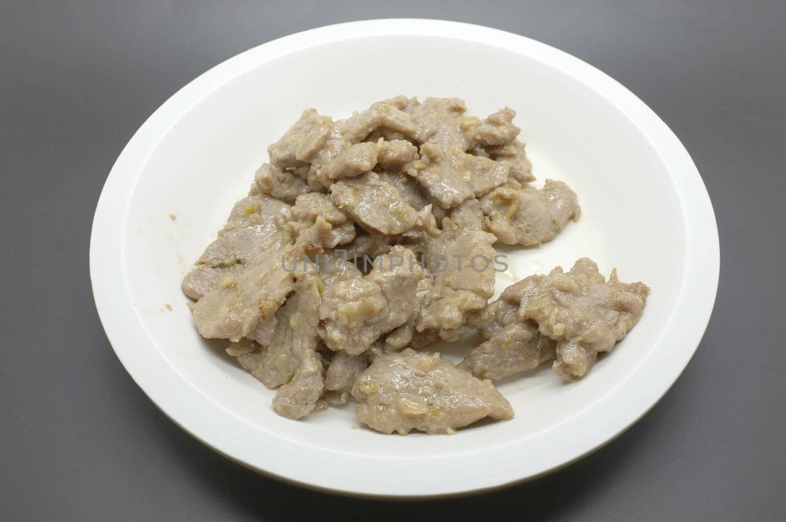 Stir fried pork with garlic and pepper
