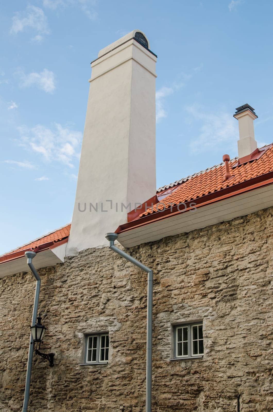 An old building with a large chimney, Tallinn