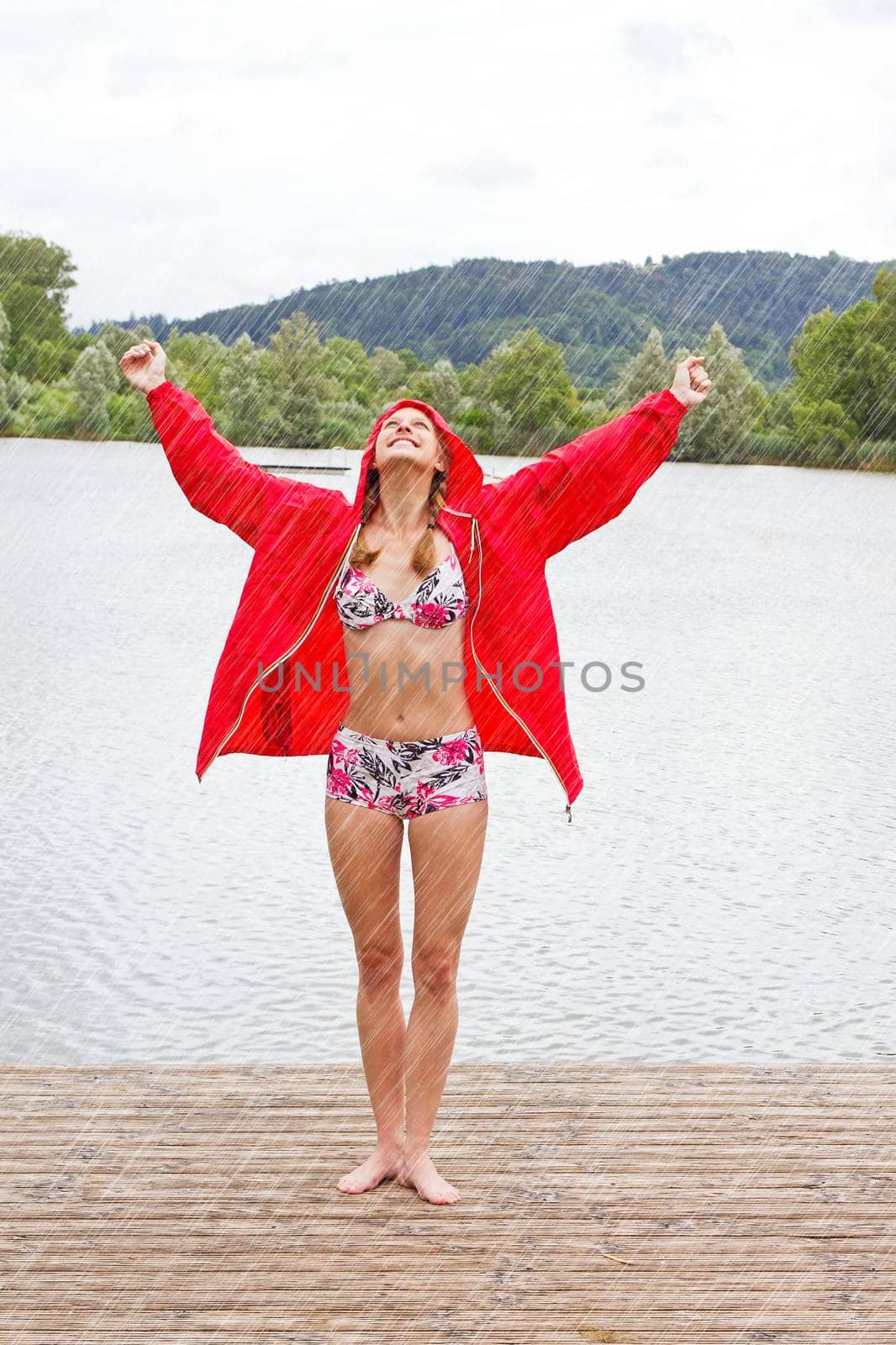 Joy of life in the rain