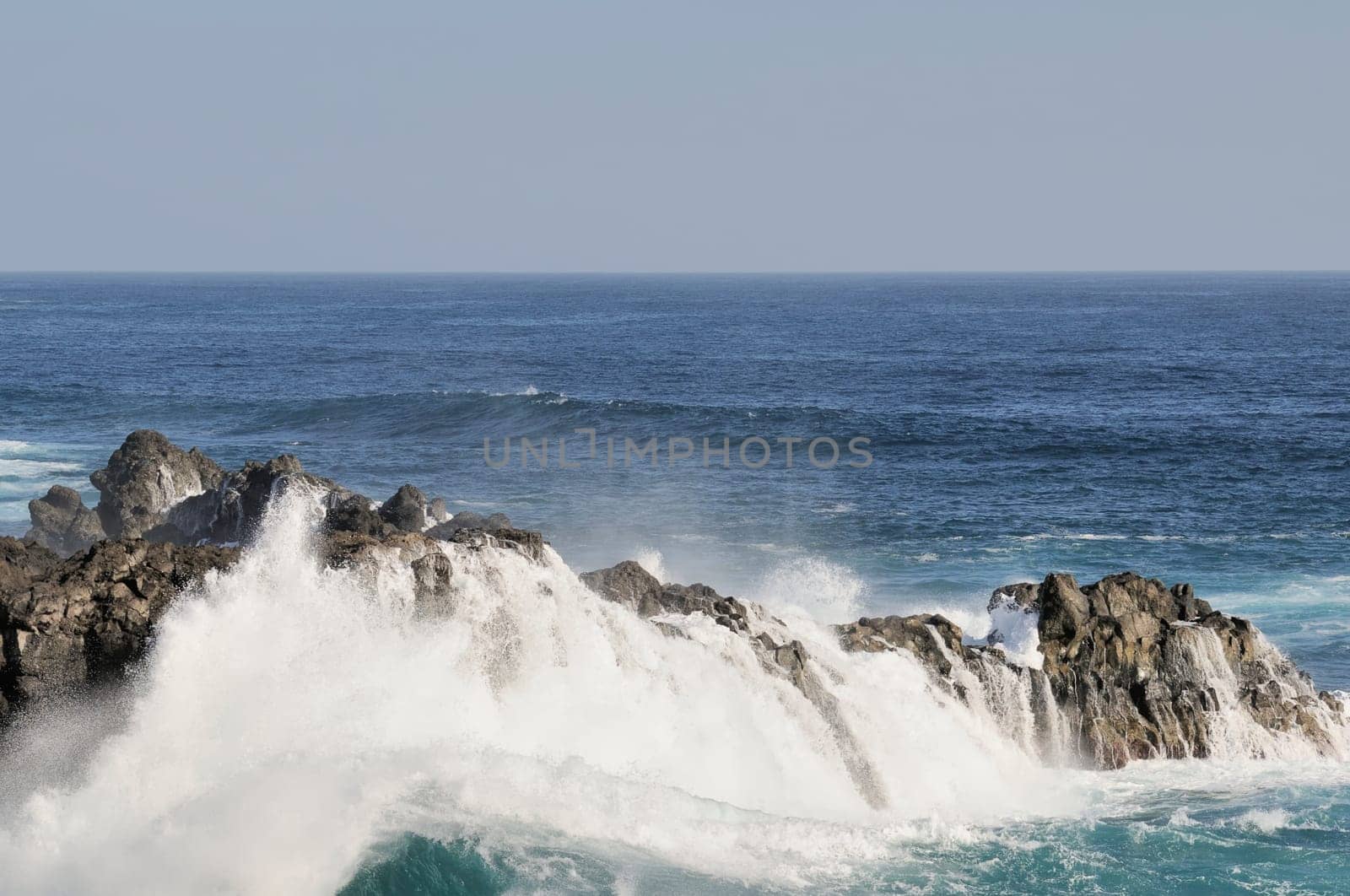 Atlantic ocean at the island lanzarote