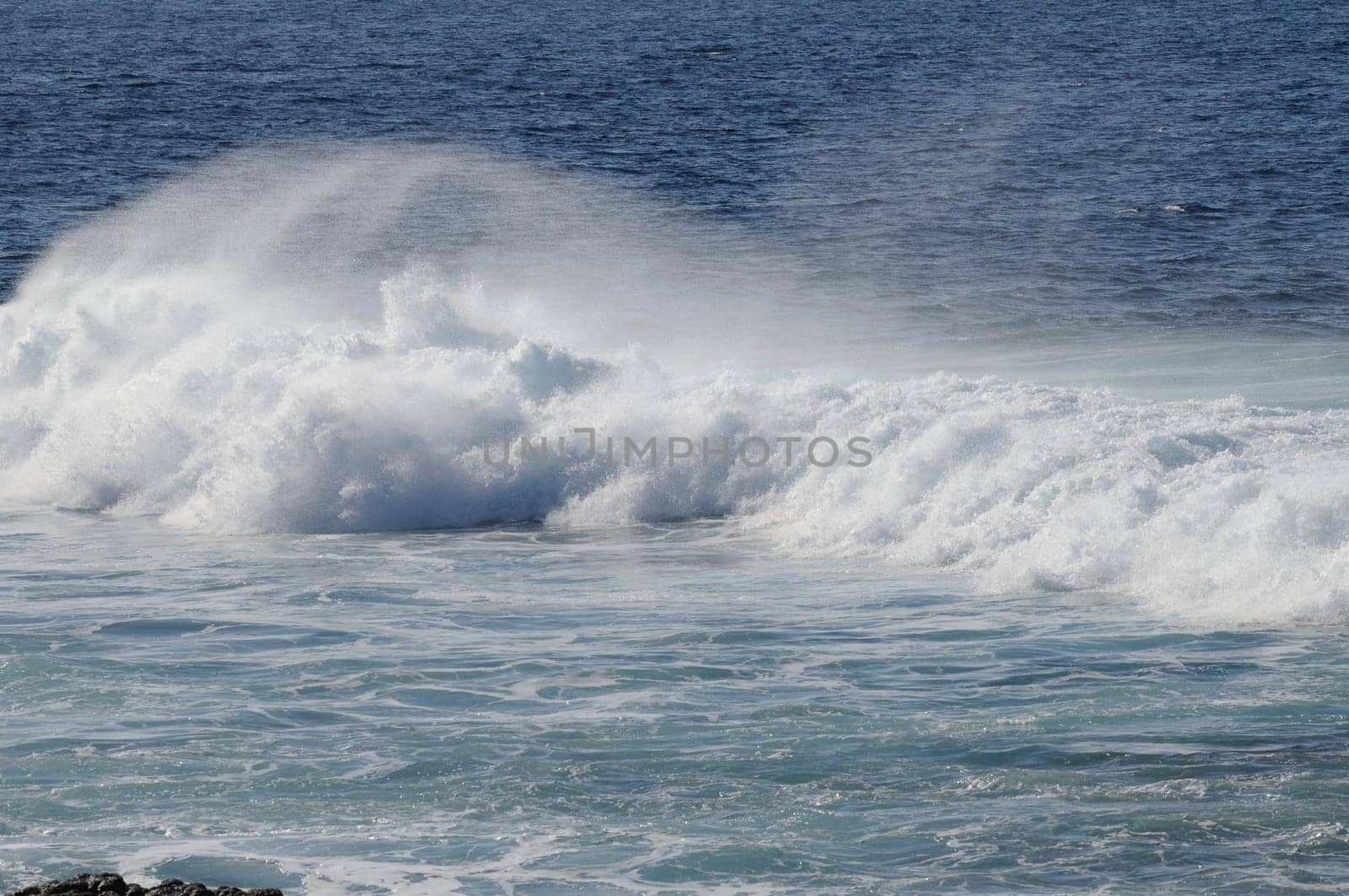 Atlantic ocean at the island lanzarote