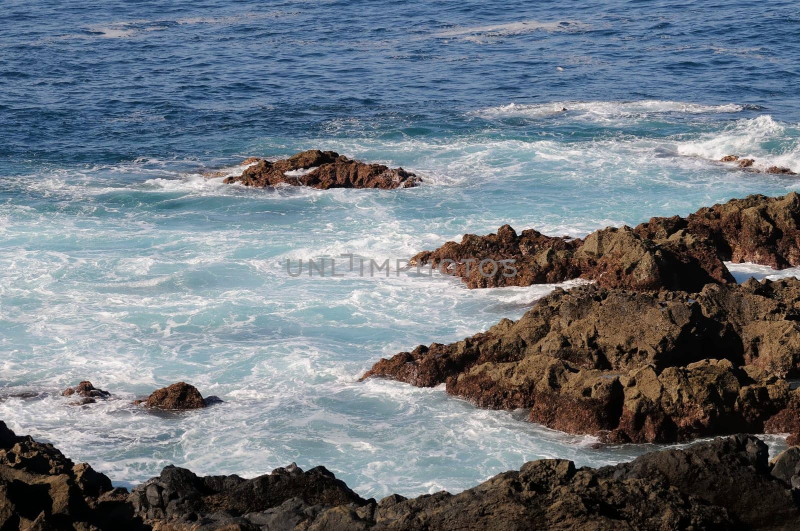 Atlantic ocean at the island lanzarote