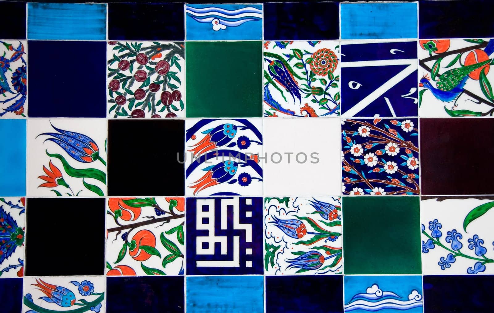 Several iznik tiles, Istambul, Turkey