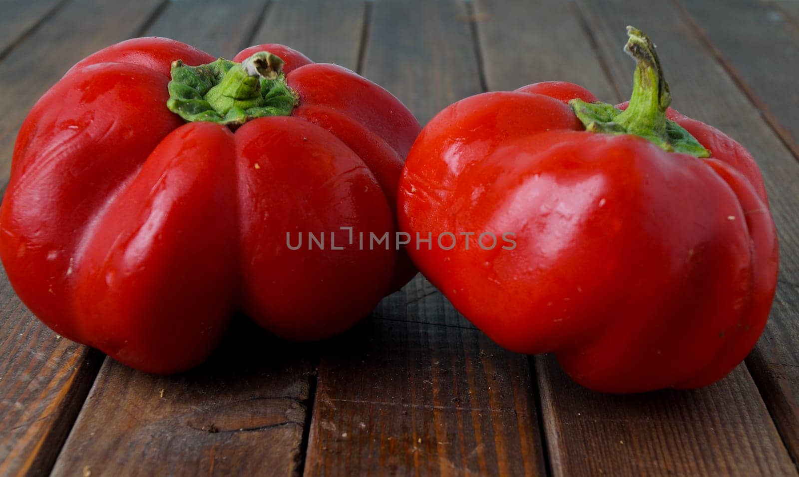 Spanish paprika fresh ripe red bell peppers