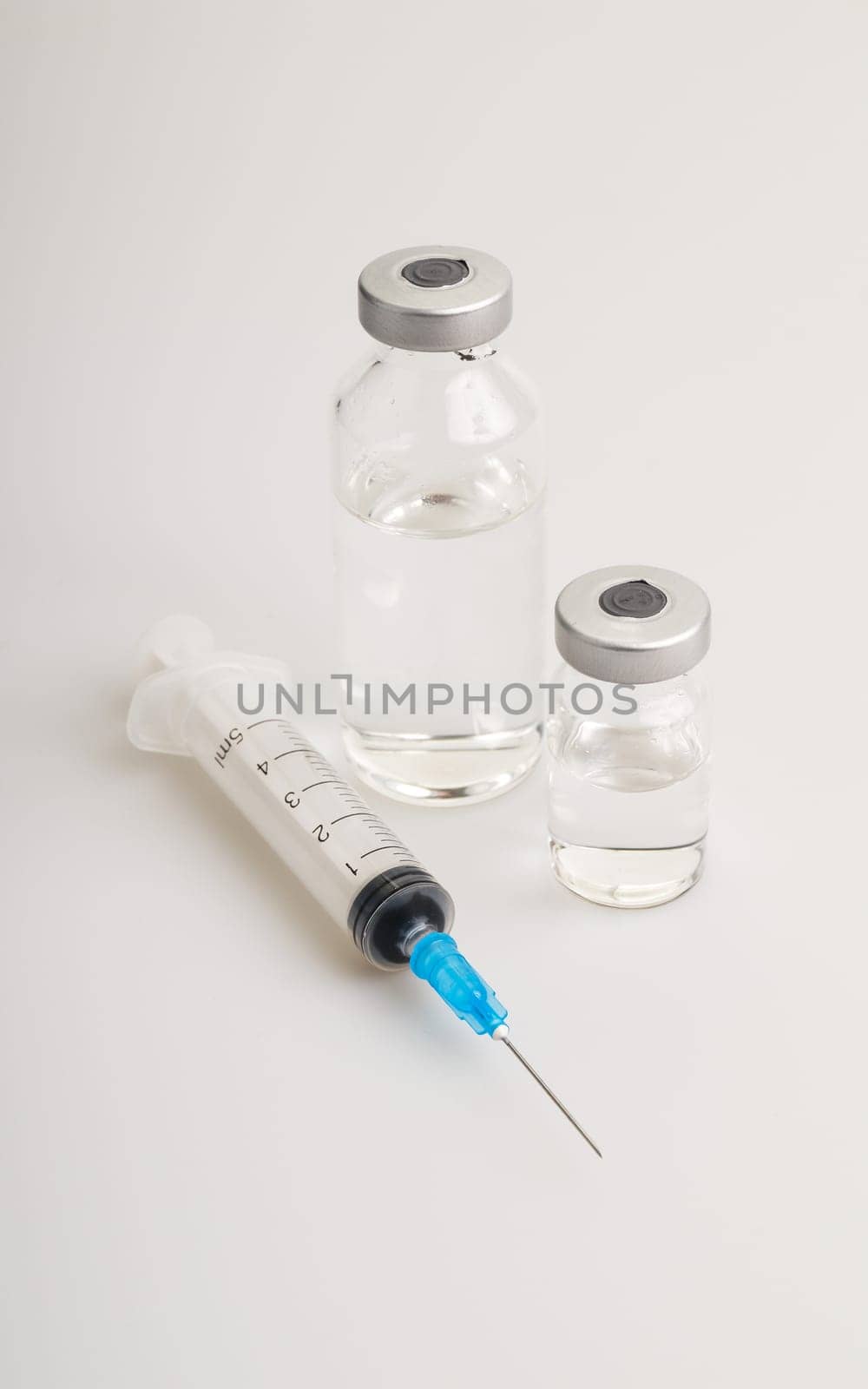 vials and syringe waitning for the patients