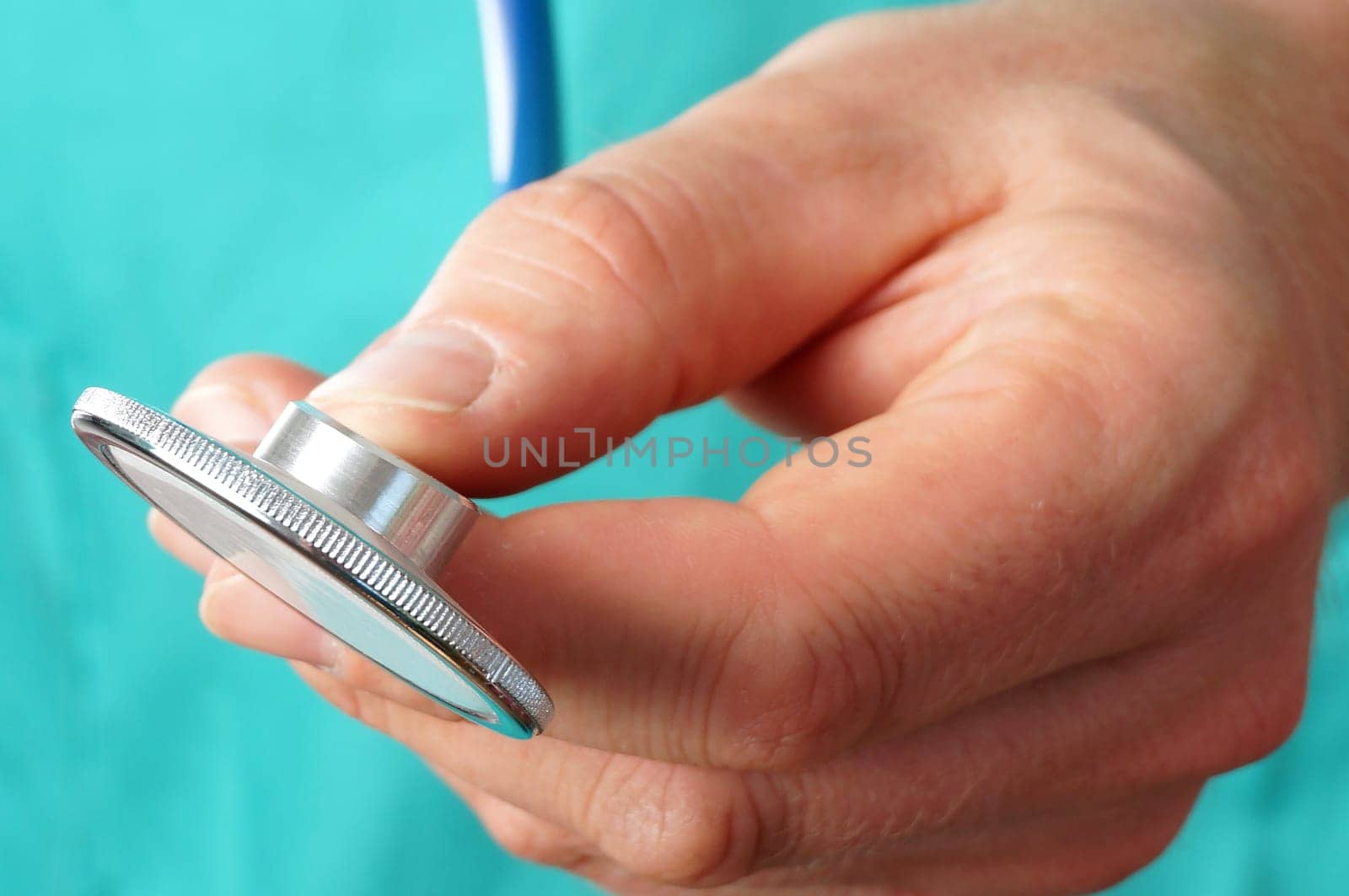 Doctor with stethoscope in hand, ready to check your heart