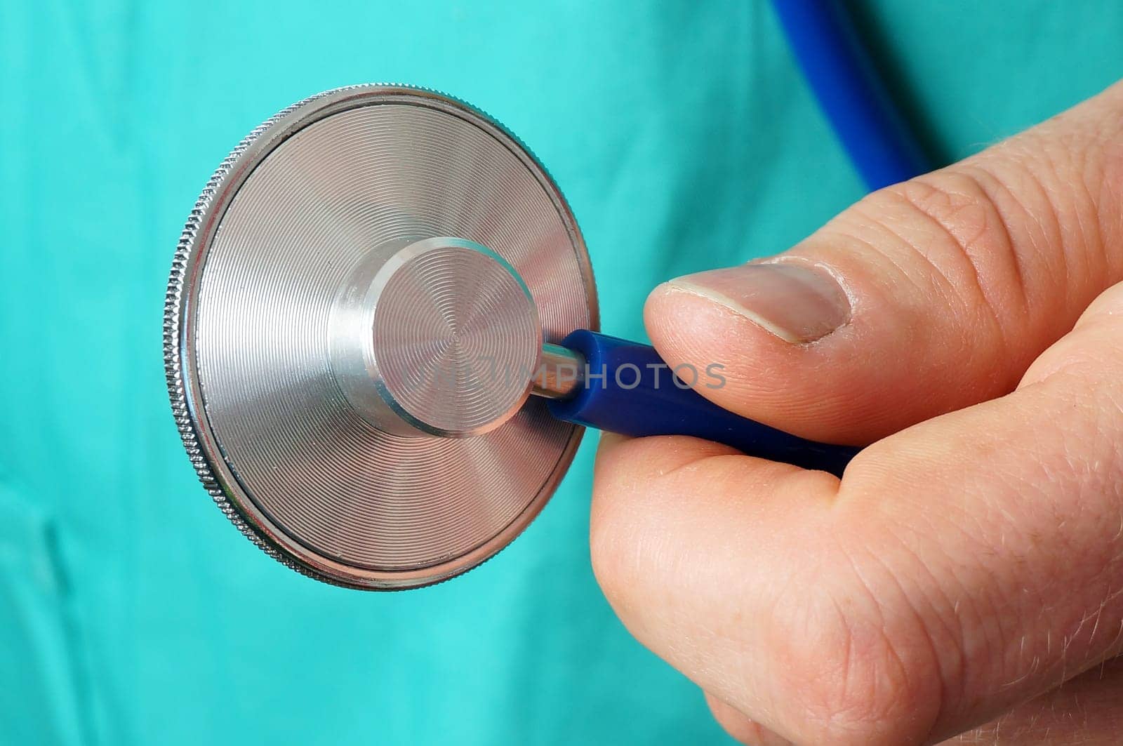 Doctor with stethoscope in hand, ready to check your heart