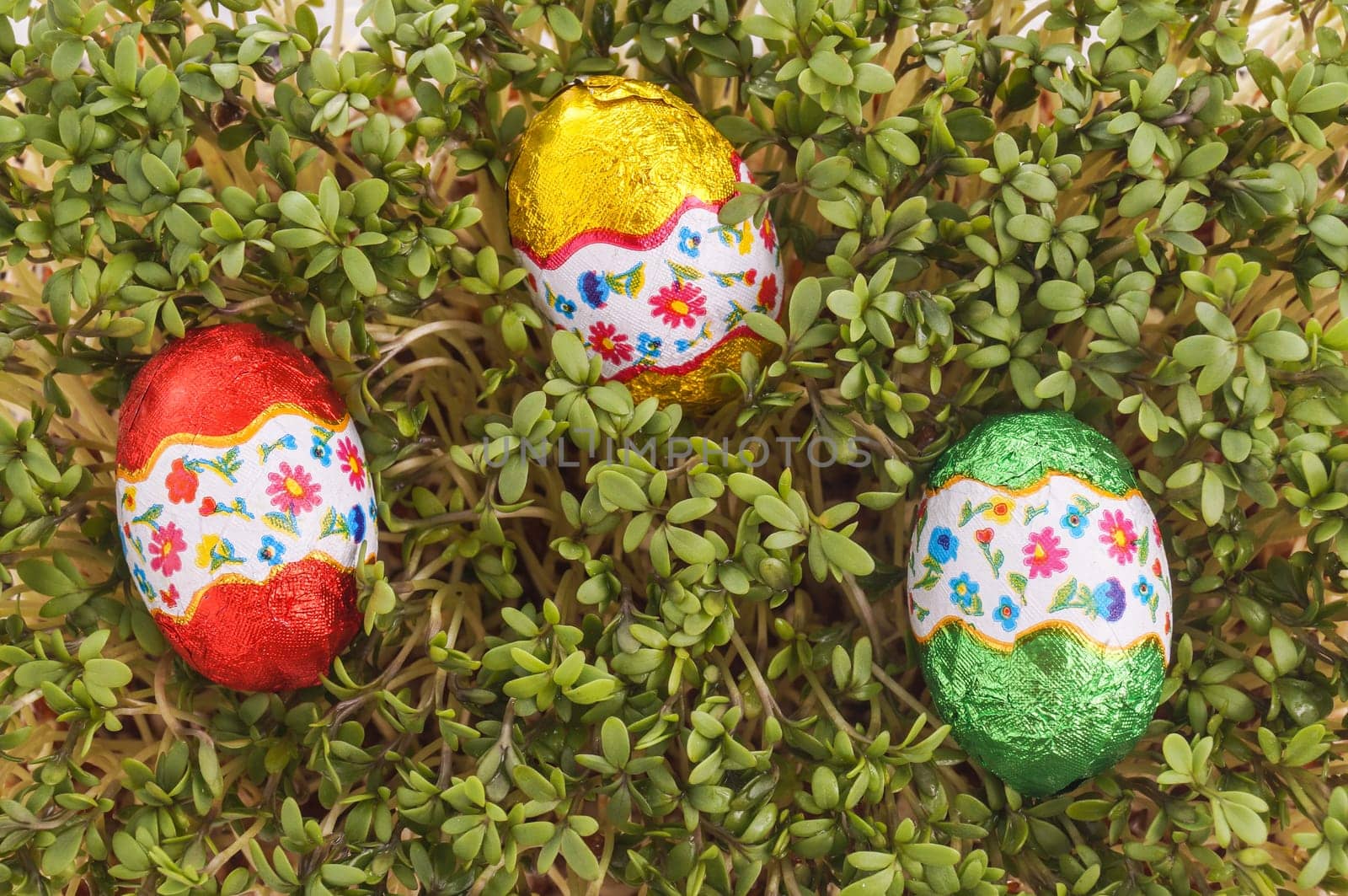 Three Easter egg ready to be found