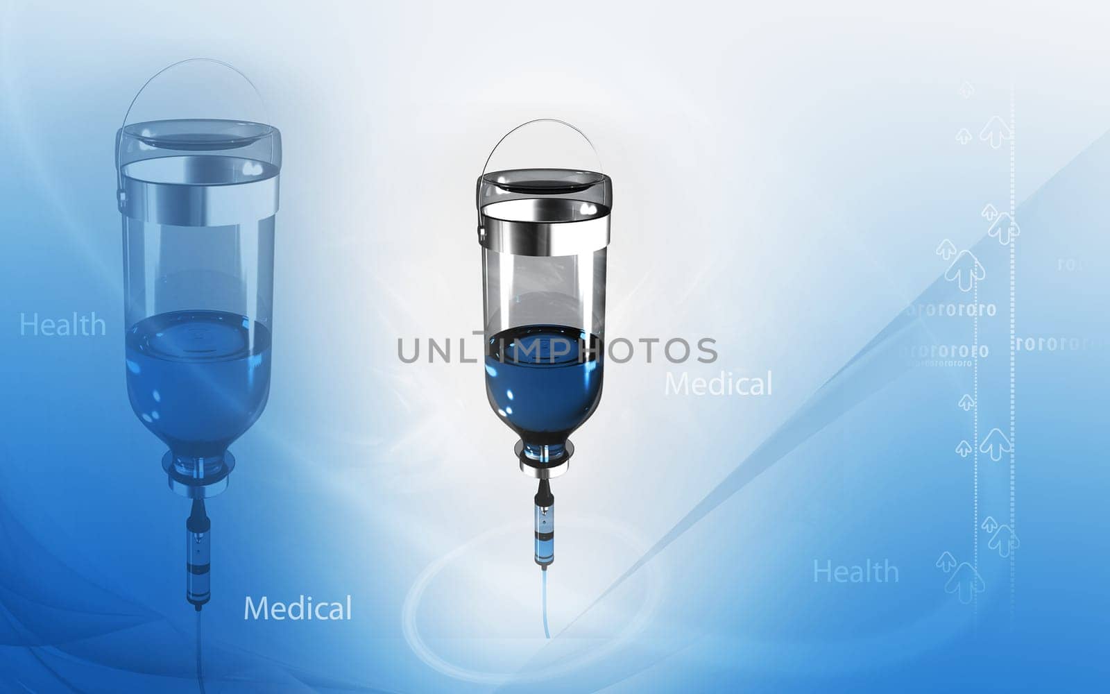 Digital illustration of drip in colour background