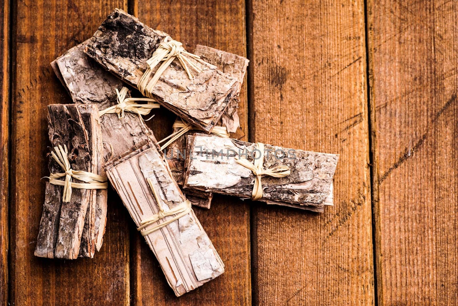 pile of pieces of bark, decorations material