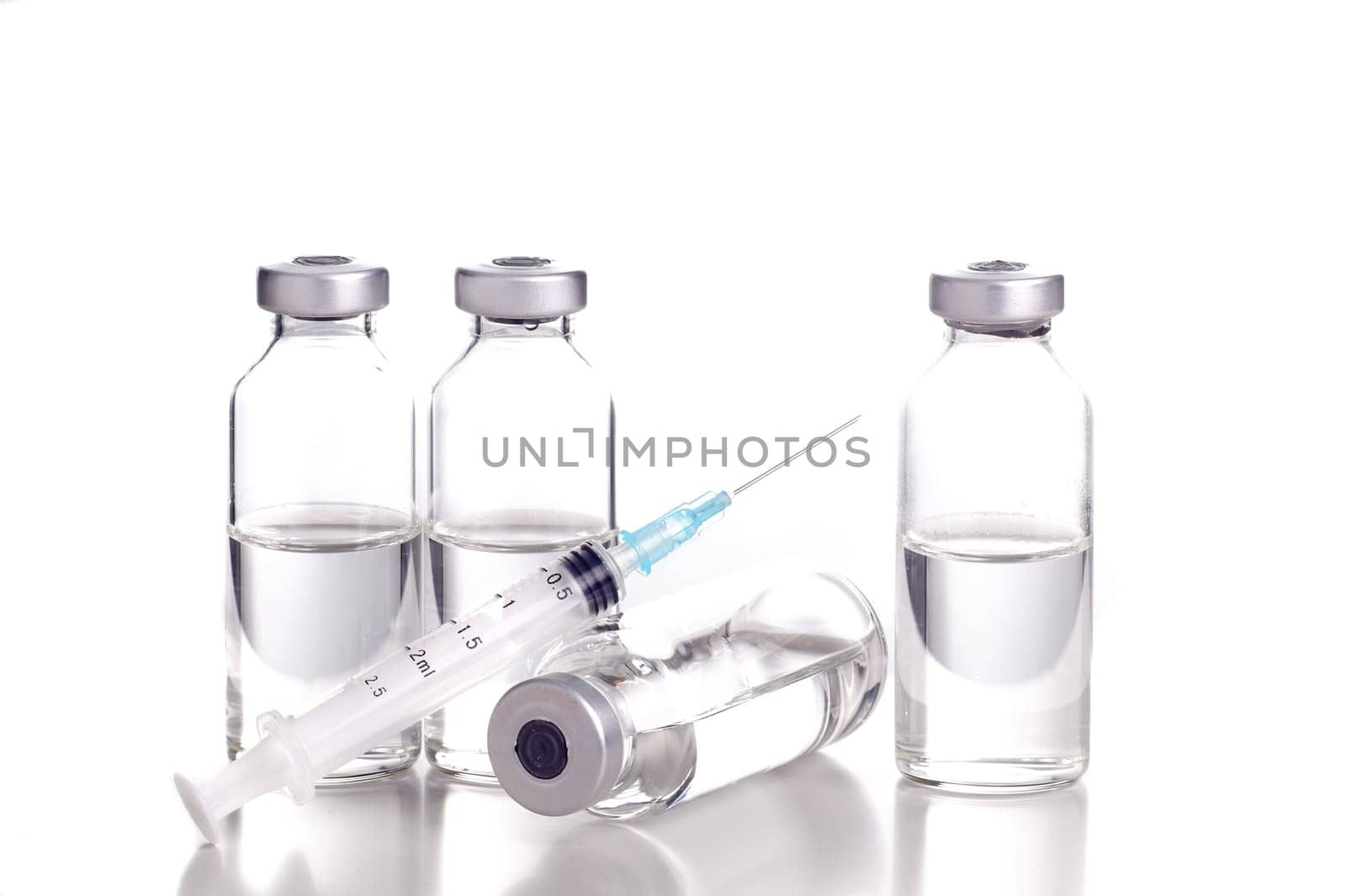 Medicine in vials and syringe , ready for vaccine injection , Cancer Treatment , Pain Treatment and can also be abused for an illegal use