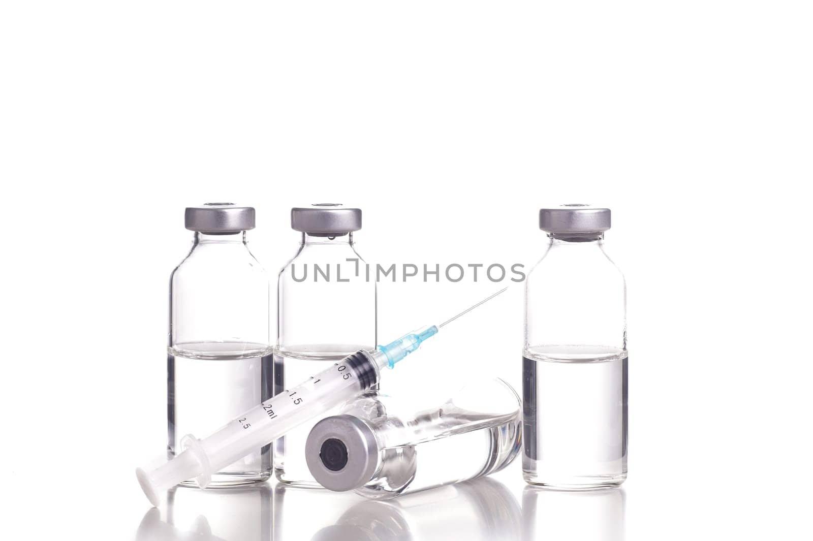Medicine in vials and syringe , ready for vaccine injection , Cancer Treatment , Pain Treatment and can also be abused for an illegal use