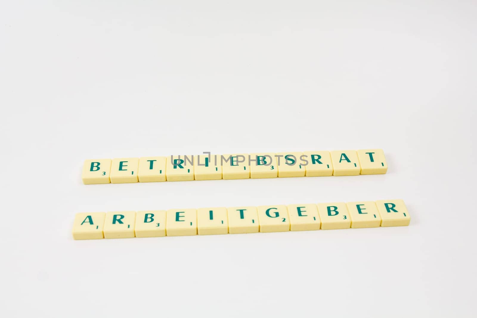 Pieces with text - headline,headline - negotiations,part of daily business