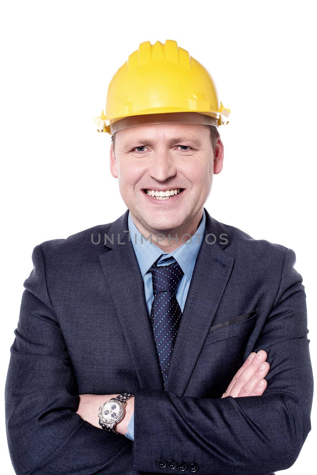 Picture of a male engineer with folded arms