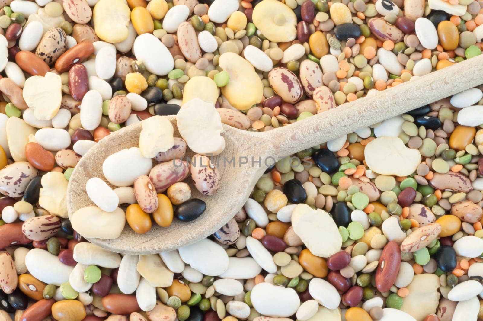 beautiful macro of italian colored vegetarian soup