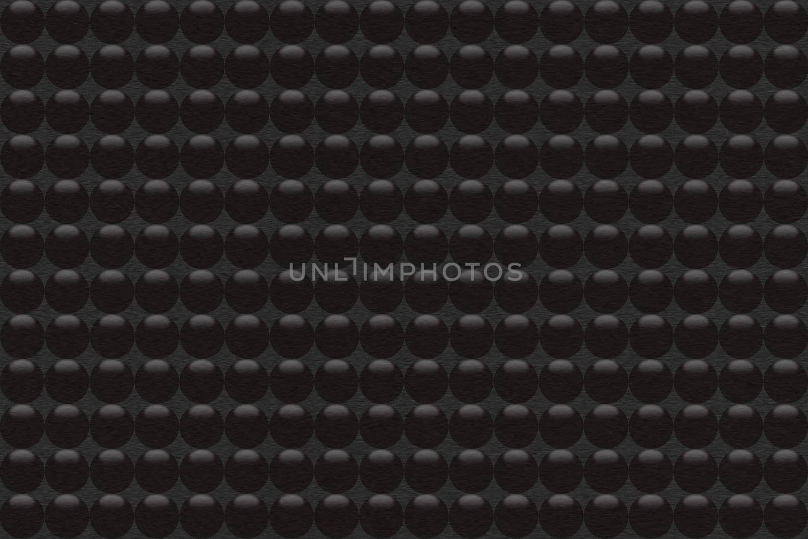 Pattern of gold  metal background with black balls.