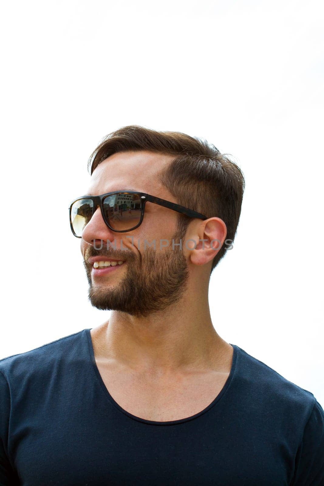Young attractive man with sunglasses