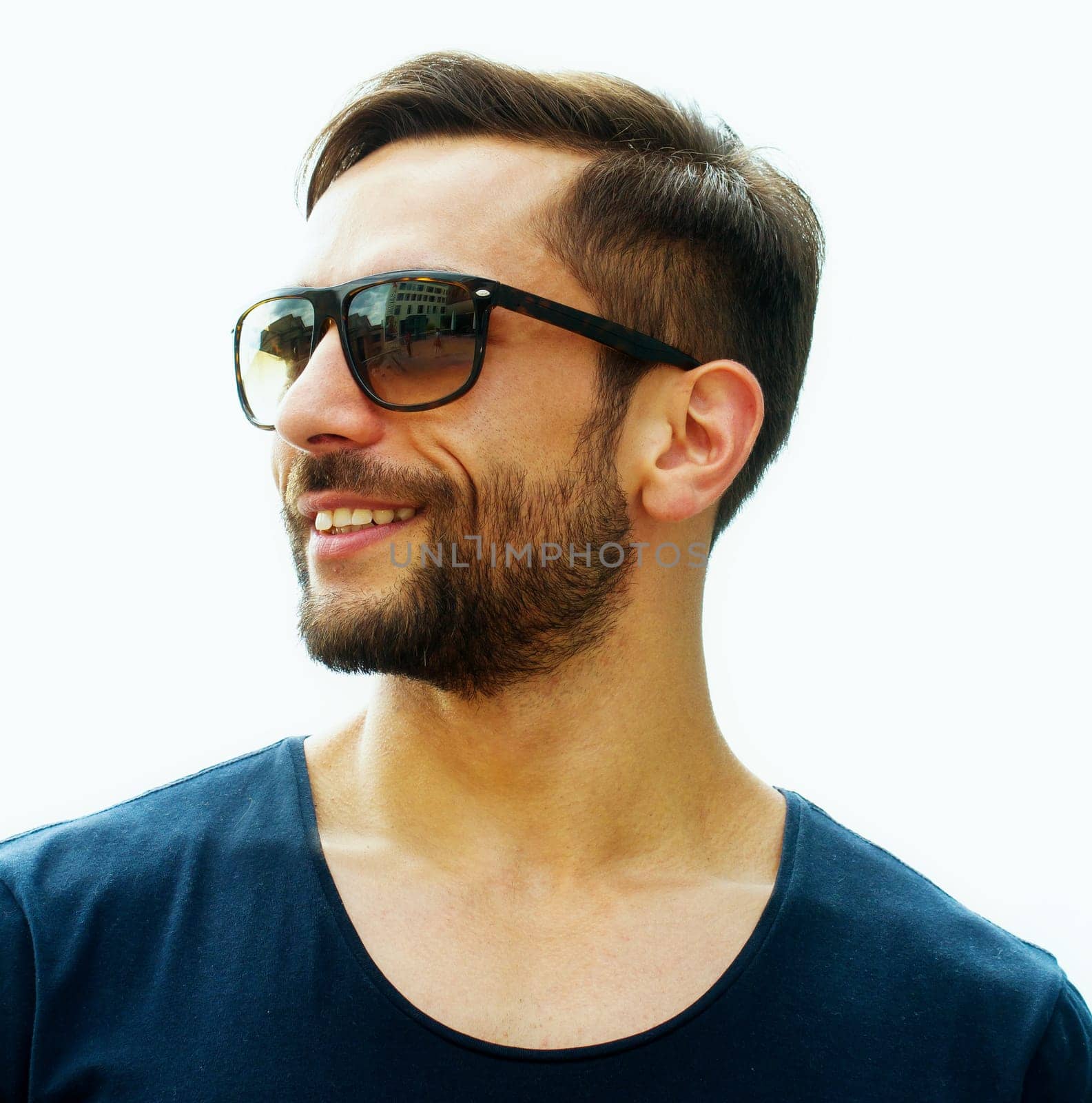 Young attractive man with sunglasses
