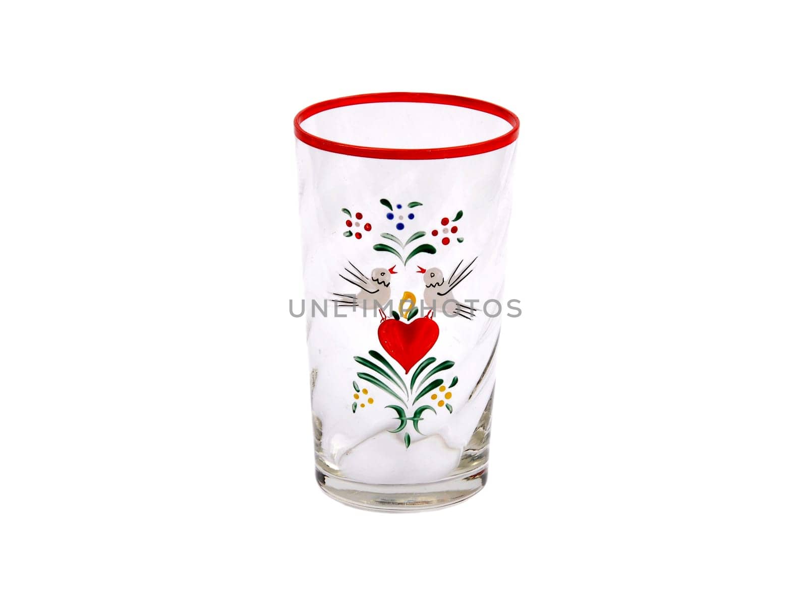 Glass with heart