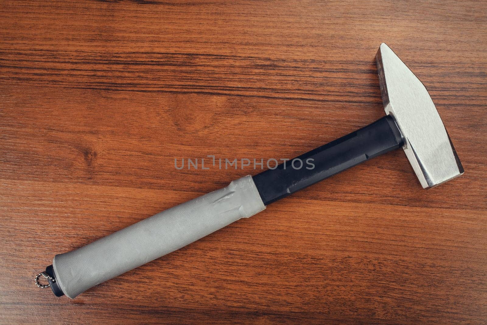 hammer on wooden background