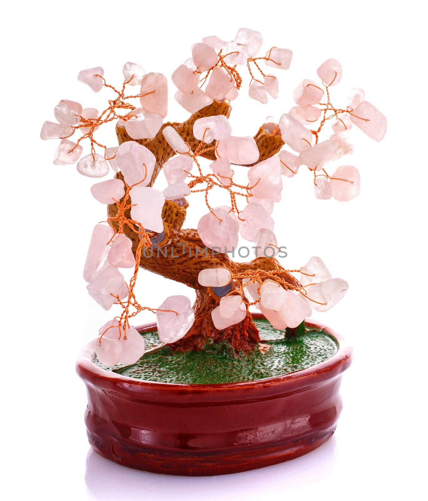 Chinese culture figurine  tree isolated on  white