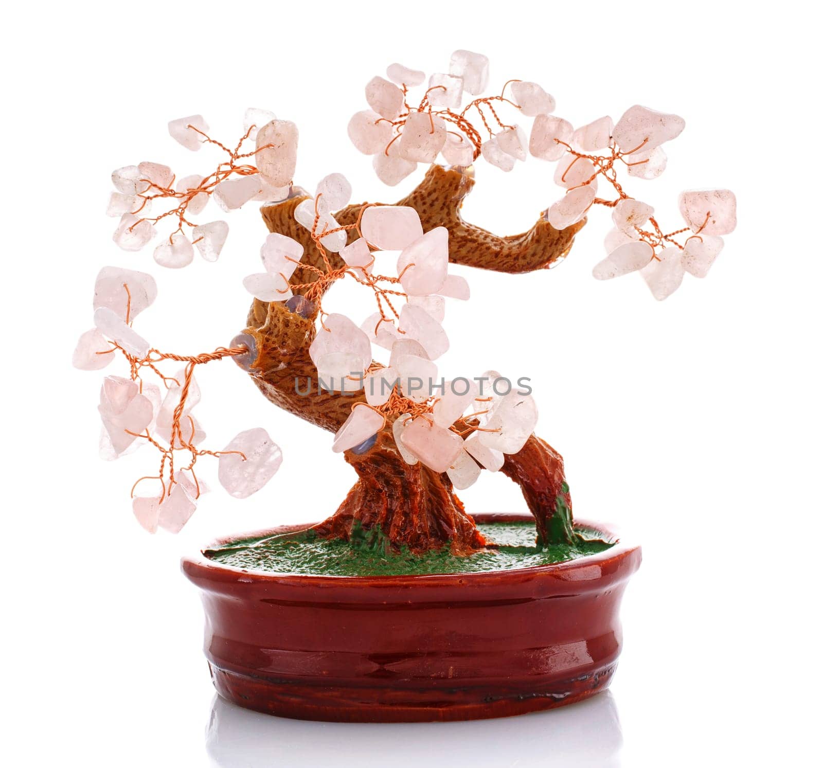 Chinese culture figurine  tree isolated on  white