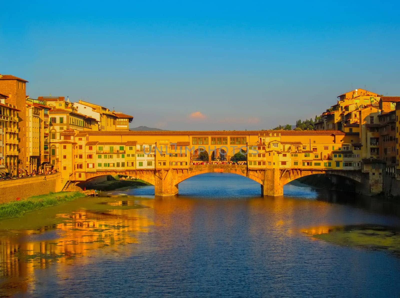 River Arno with Ponte Vecchio in Florence