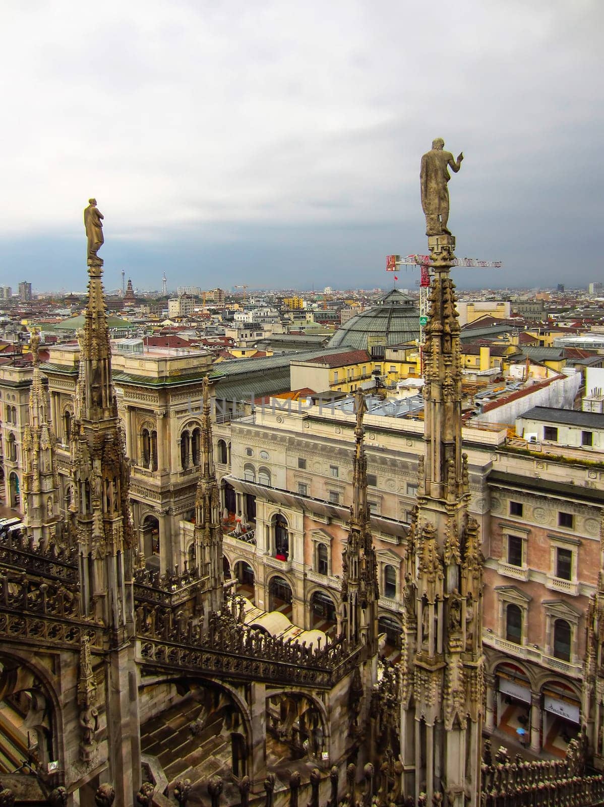 View of Milan from Cathedral roof