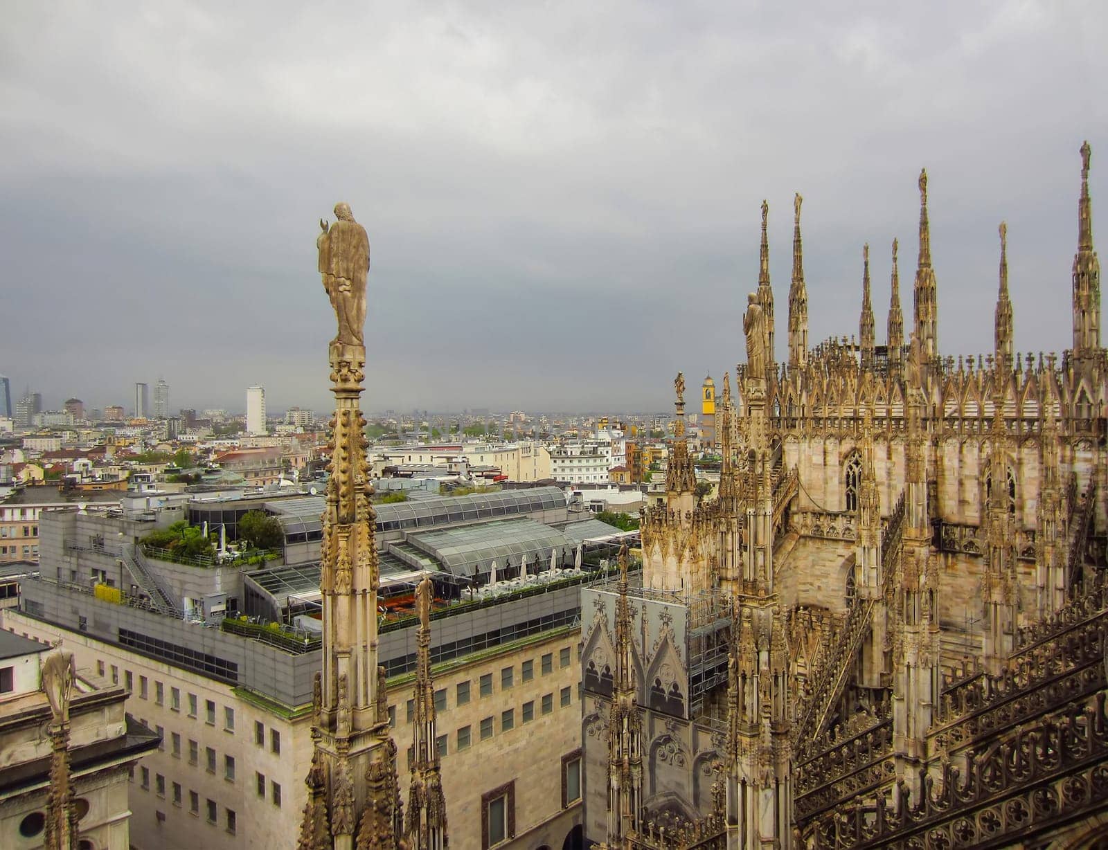 View of Milan from Cathedral roof