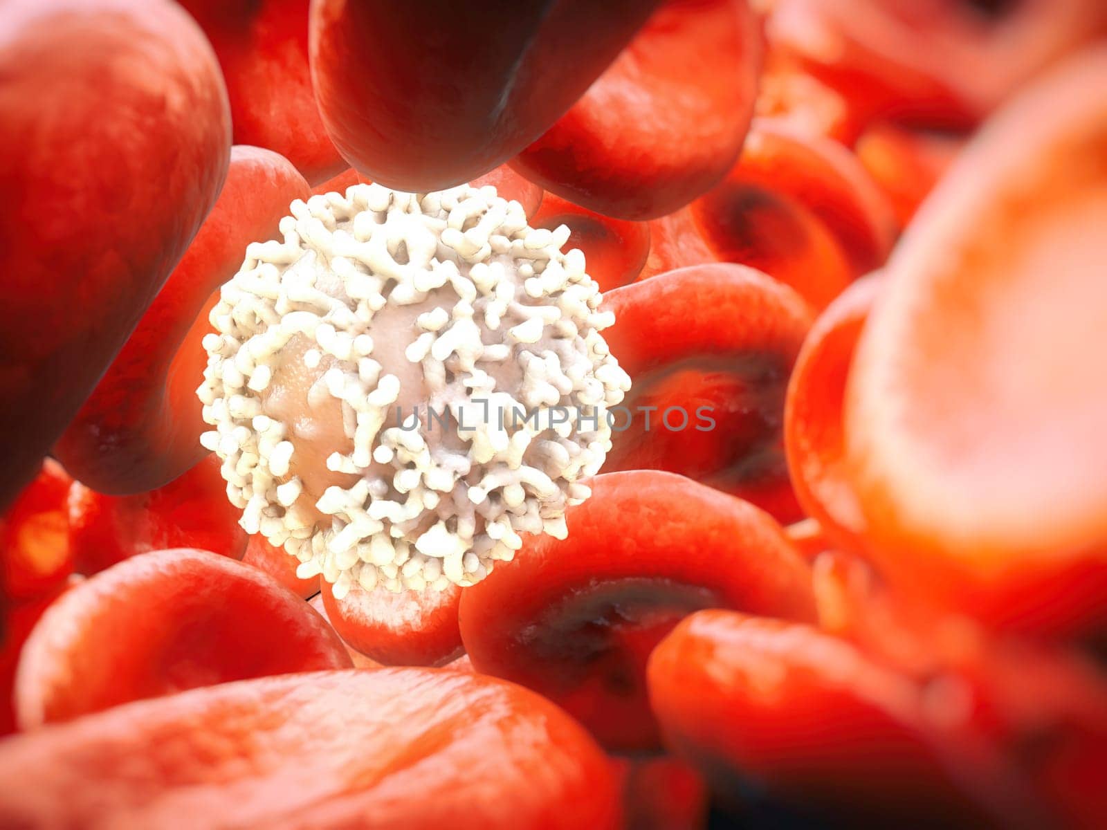 Cancer cell in close up