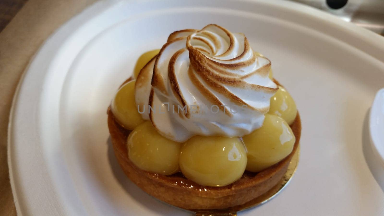 Delicious Lemon Meringue Pie in Restaurant