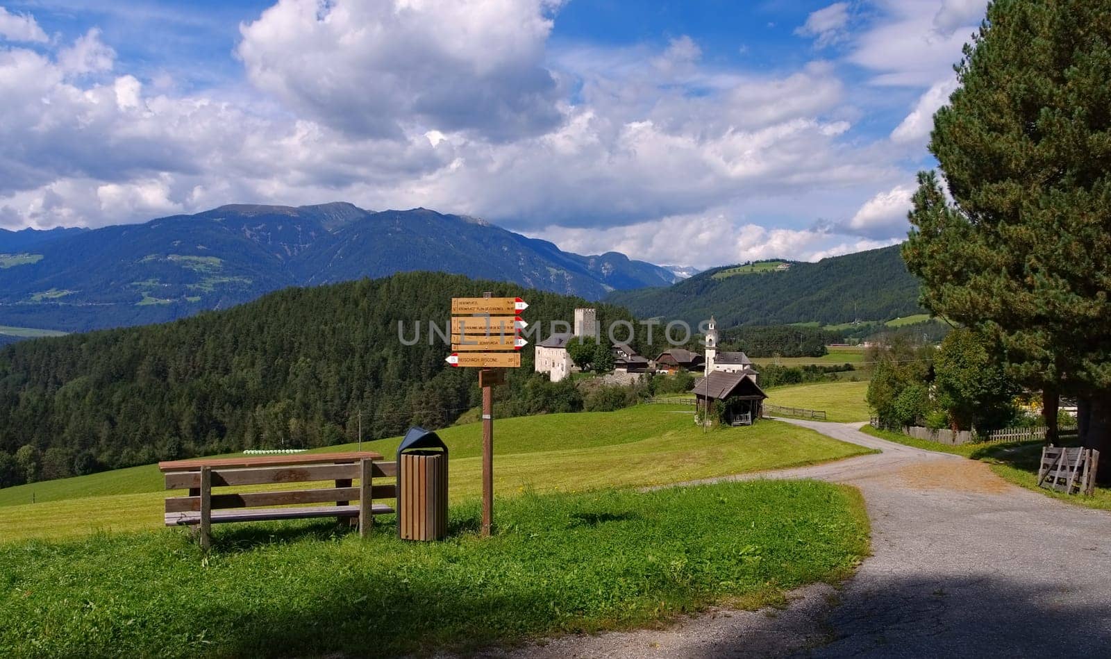 Bruneck in South Tyrol,Lamprechtsburg Castle - Bruneck in alto Adige,the castle Lamprechtsburg