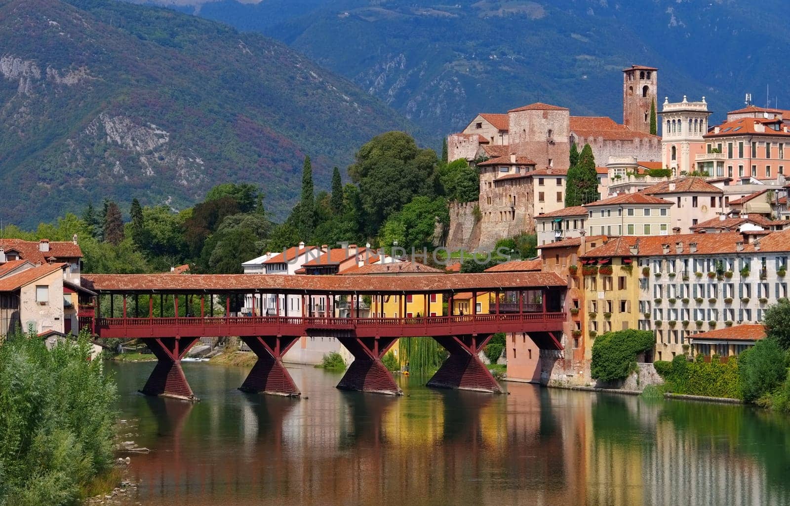 Bassano del Grappa Ponte Vecchio in northern Italy