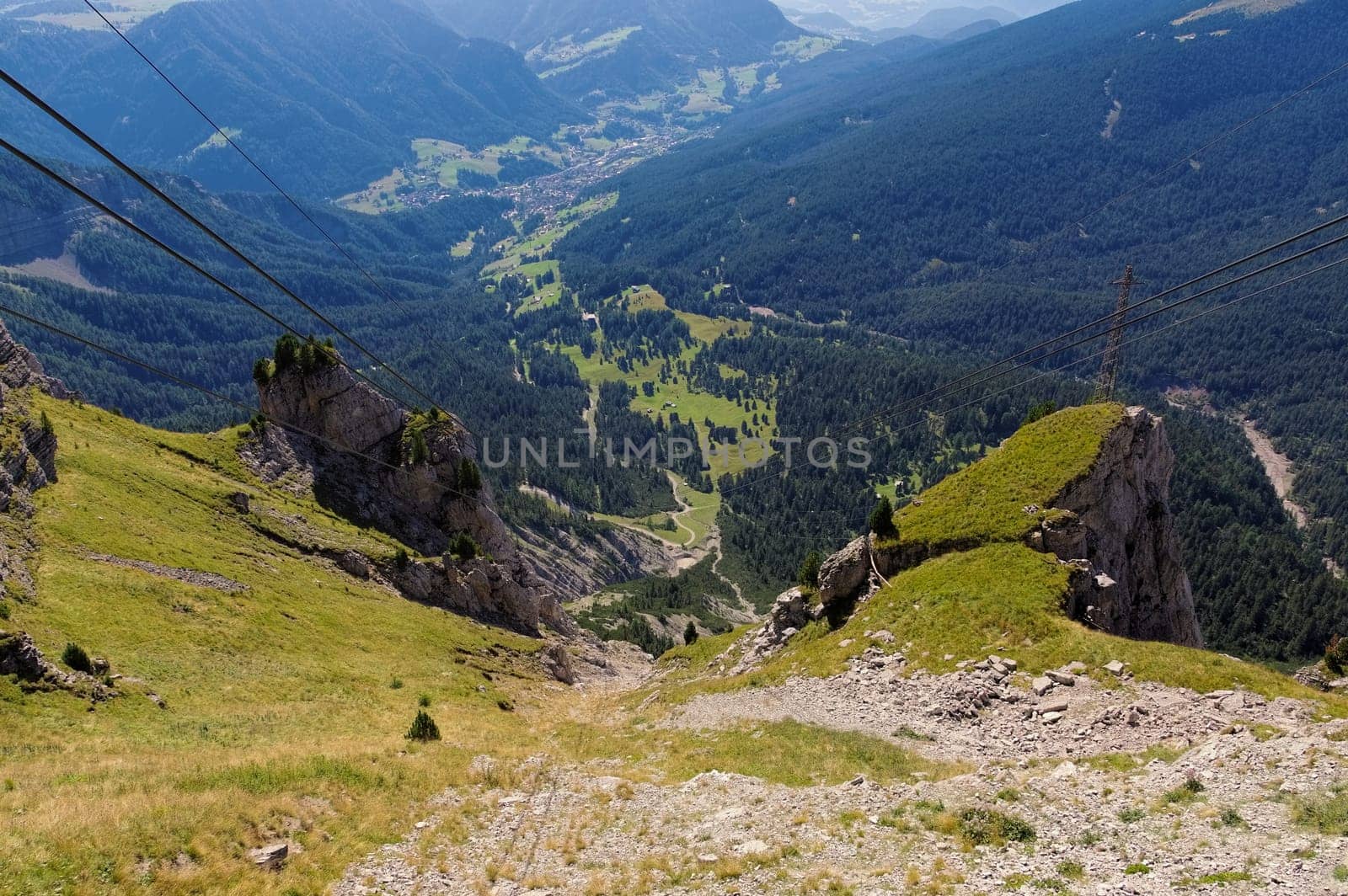 Groedner Valley in the Dolomites - Val Gardena in Alps,Dolomites