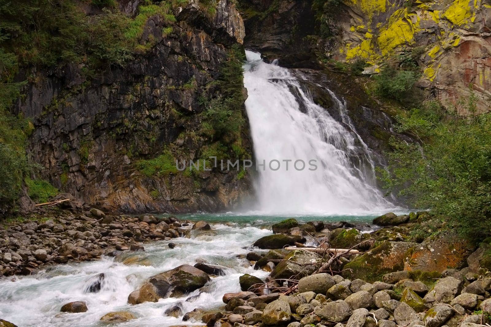 Waterfalls in the Dolomites,Alps - Fall in Dolomites,Alps