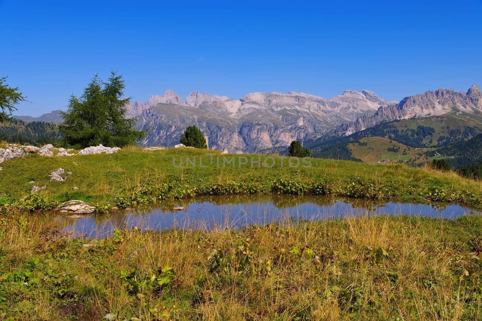 Sellajoch in the Dolomites,Italian Alps - Sella pass in Dolomites,italian Alps