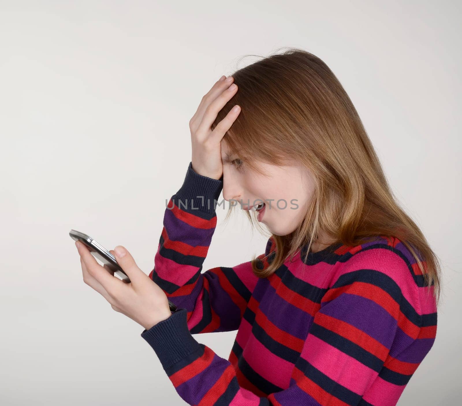 Girl with smartphone